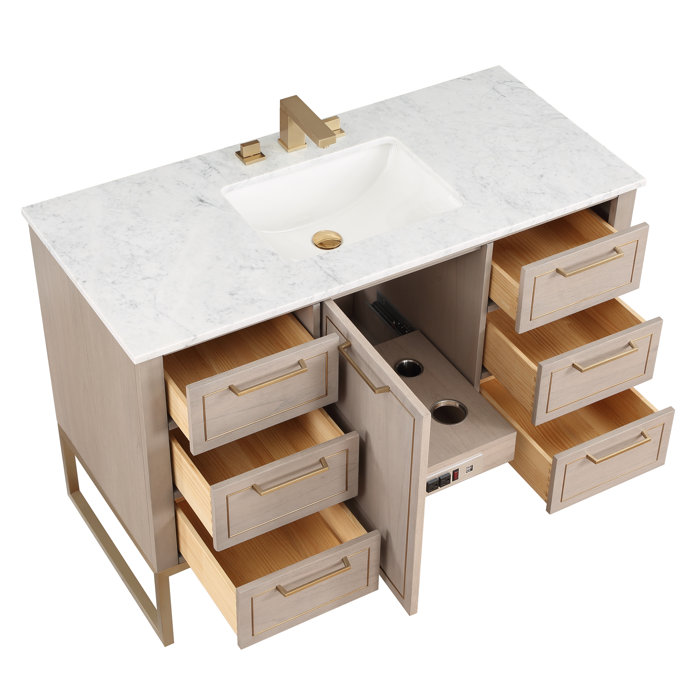 Bemma Markham 48'' Free Standing Single Bathroom Vanity with Top Wayfair